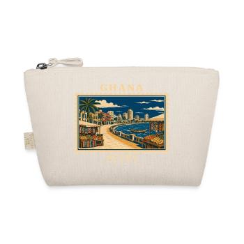 Ghana Accra Vintage Travel Brand - Organic Pouch - nature - Front