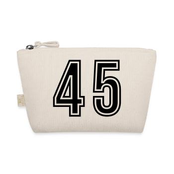 45 Number symbol - Organic Pouch - nature - Front
