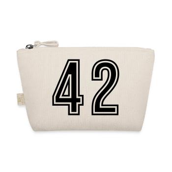 42 Number Symbol - Organic Pouch - nature - Front