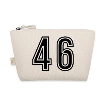 46 Number Symbol - Organic Pouch - nature - Front