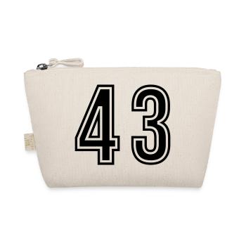 43 Number symbol - Organic Pouch - nature - Front