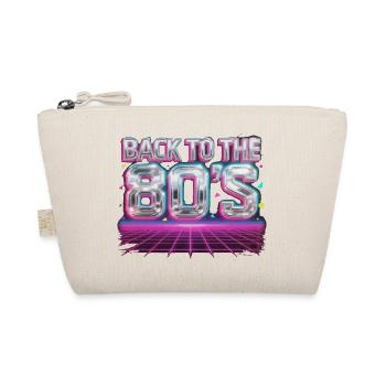 Back to the 80s Neon Grid - Bio-Täschchen - Natur - Vorne