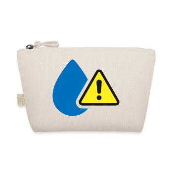 Water Leak Warning Solid Icon Moisture Symbol - Organic Pouch - nature - Front
