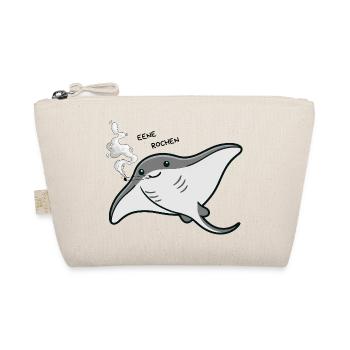 Rauchender Manta Cartoon - Bio-Täschchen - Natur - Vorne