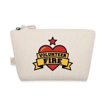Volunteer Fire Herz Logo - Bio-Täschchen - Natur - Vorne