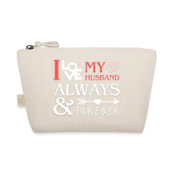 I Love My Husband Romantic Gift - Organic Pouch - nature - Front