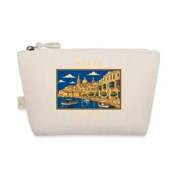Marque de voyage vintage Malta Valletta - Trousse biologique - nature - Devant
