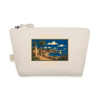Zypern Paphos Vintage Reisemarke - Bio-Täschchen - Natur - Vorne