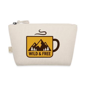 Heisse Tasse Berge Abzeichen - Bio-Täschchen - Natur - Vorne