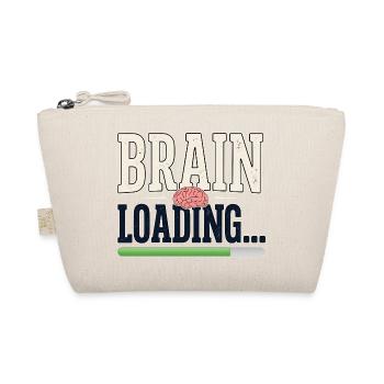 Student Humor – Brain Loading - Organic Pouch - nature - Front
