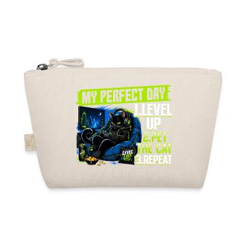 Gamer Gaming Cat Video Game - Organic Pouch - nature - Front