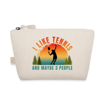 J’AIME LE TENNIS ET PEUT-ÊTRE TROIS PERSONNES - Trousse biologique - nature - Devant