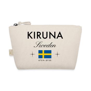 Kiruna Sweden Coordinates Travel Souvenir - Organic Pouch - nature - Front