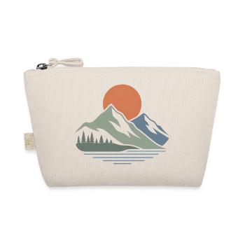 Minimalist Mountain Landscape – Modern Design - Organic Pouch - nature - Front