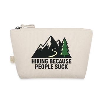 Hiking because people are annoying - Organic Pouch - nature - Front
