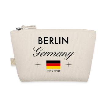 Berlin Germany Coordinates Travel Souvenir - Organic Pouch - nature - Front