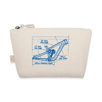 MTB Blueprint: Full-Suspension Frame Tech - Organic Pouch - nature - Front