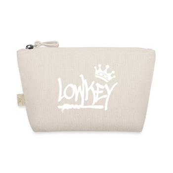 Lowkey Graffiti Tag Krone Hip Hop (white) - Organic Pouch - nature - Front