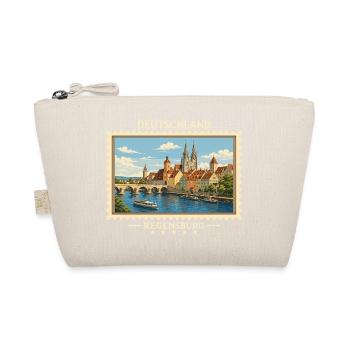 Deutschland Regensburg Vintage Reisemarke - Bio-Täschchen - Natur - Vorne