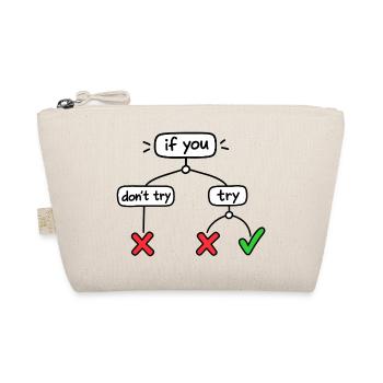 Humor lover, logical, decision-making, funny - Organic Pouch - nature - Front