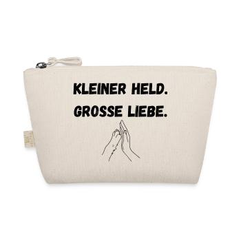 Kleiner Held. Grosse Liebe - Bio-Täschchen - Natur - Vorne