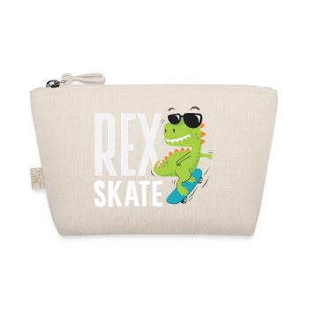 Skateboard Skater Retro Vintage Skaten Geschenk - Bio-Täschchen - Natur - Vorne