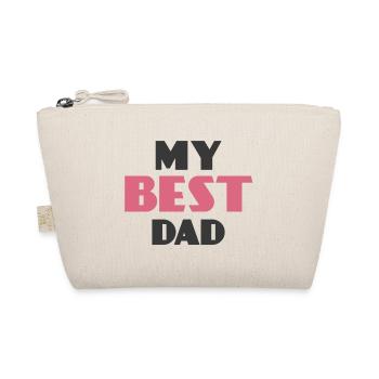 Mein bester Vater Bold Pink - Bio-Täschchen - Natur - Vorne