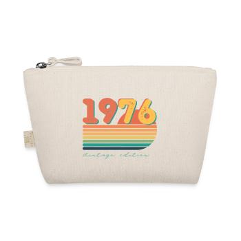 1976 Vintage-Edition – Retro-Streifen - Bio-Täschchen - Natur - Vorne