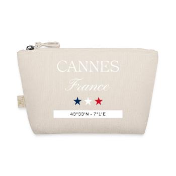 Cannes Frankreich Souvenir – Reise minimalistisch - Bio-Täschchen - Natur - Vorne