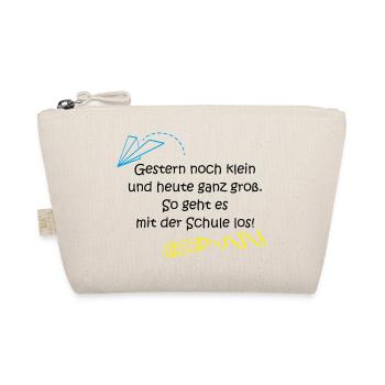 "Gestern klein, heute ganz groß..." - Bio-Täschchen - Natur - Vorne