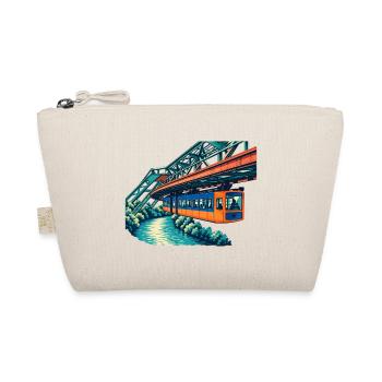 Wuppertaler Schwebebahn Retro - Bio-Täschchen - Natur - Vorne