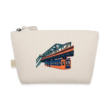 Wuppertaler Schwebebahn Risograph - Bio-Täschchen - Natur - Vorne
