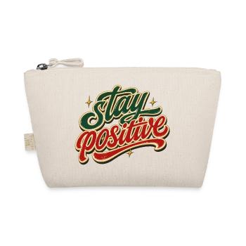 Stay Positive Positiv Denken Gute Laune Motivation - Bio-Täschchen - Natur - Vorne