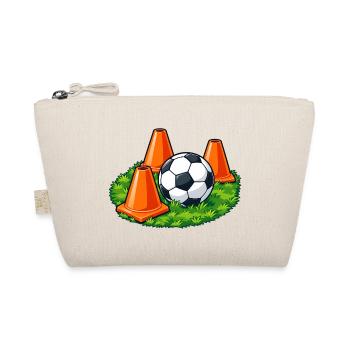 Fußball-Trainingskegel - Bio-Täschchen - Natur - Vorne