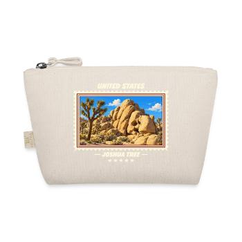 Vereinigte Staaten Joshua Tree Vintage Reisemarke - Bio-Täschchen - Natur - Vorne