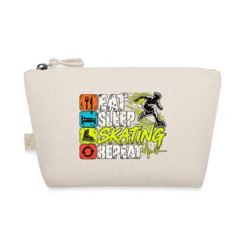Inline Skating – Eat Sleep Skating Repeat - Bio-Täschchen - Natur - Vorne