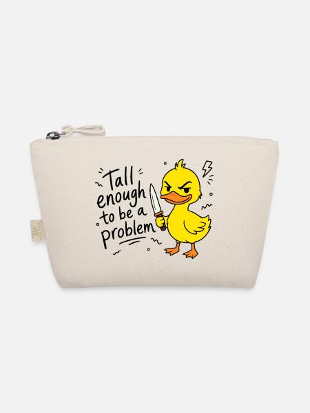 Tall enough to be a problem - Baby Ente mit Messer - Bio-Täschchen - Natur