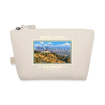 Vereinigte Staaten Los Angeles Vintage Reisemarke - Bio-Täschchen - Natur - Vorne