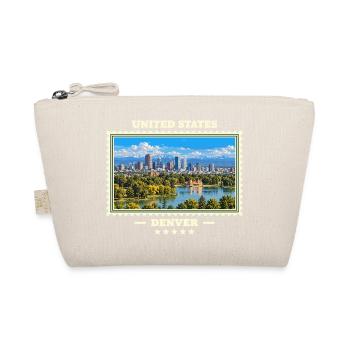 Vereinigte Staaten Denver Vintage Reisemarke - Bio-Täschchen - Natur - Vorne