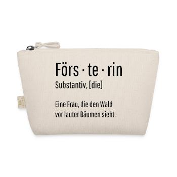 Försterin Substantiv Definition Wald Geschenk - Bio-Täschchen - Natur - Vorne