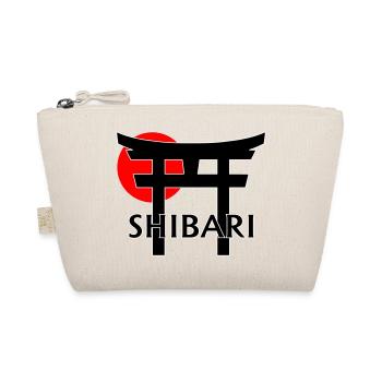 Shibari unter Torii und roter Sonne (schwarz) - Bio-Täschchen - Natur - Vorne