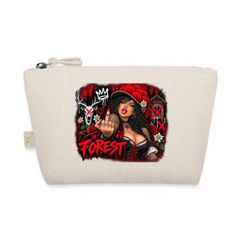  Forest Gothic Frau Im Düsteren Wald Mit Roten - Bio-Täschchen - Natur - Vorne