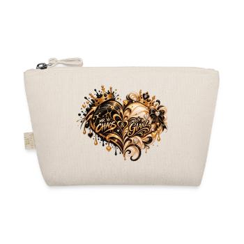 Chaos & Glanz Herzgold Fusion - Bio-Täschchen - Natur - Vorne