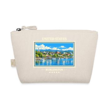 Vereinigte Staaten Burlington Vintage Reisemarke - Bio-Täschchen - Natur - Vorne