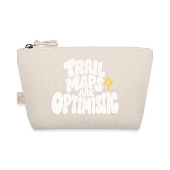 Wanderhumor – Trail Maps Are Optimistic - Bio-Täschchen - Natur - Vorne