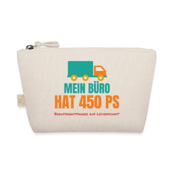 Mein Büro hat 450 PS – LKW-Fahrer Spruch - Bio-Täschchen - Natur - Vorne