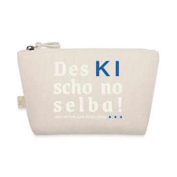 Des KI schon no selba! 100% natürliche Intelligenz - Bio-Täschchen - Natur - Vorne