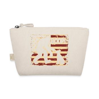American Flag Bigfoot Yeti Boop The Snoot Dog Humo - Bio-Täschchen - Natur - Vorne