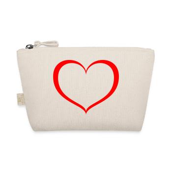 Heart - Organic Pouch - nature - Front