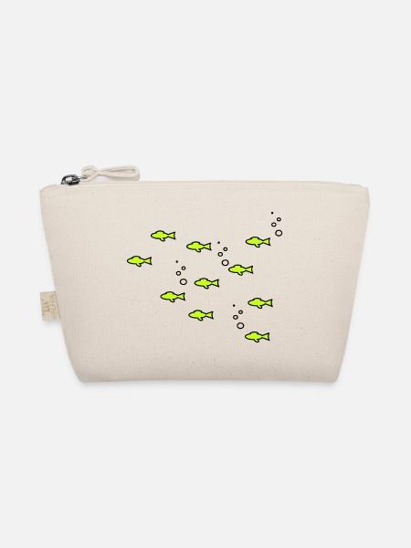 10 kleine Fische - Bio-Täschchen - Natur
